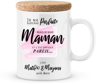 Cadeau fête des mères - Mug maman à personnaliser avec le prénom de votre enfant - idée cadeau fête des mères