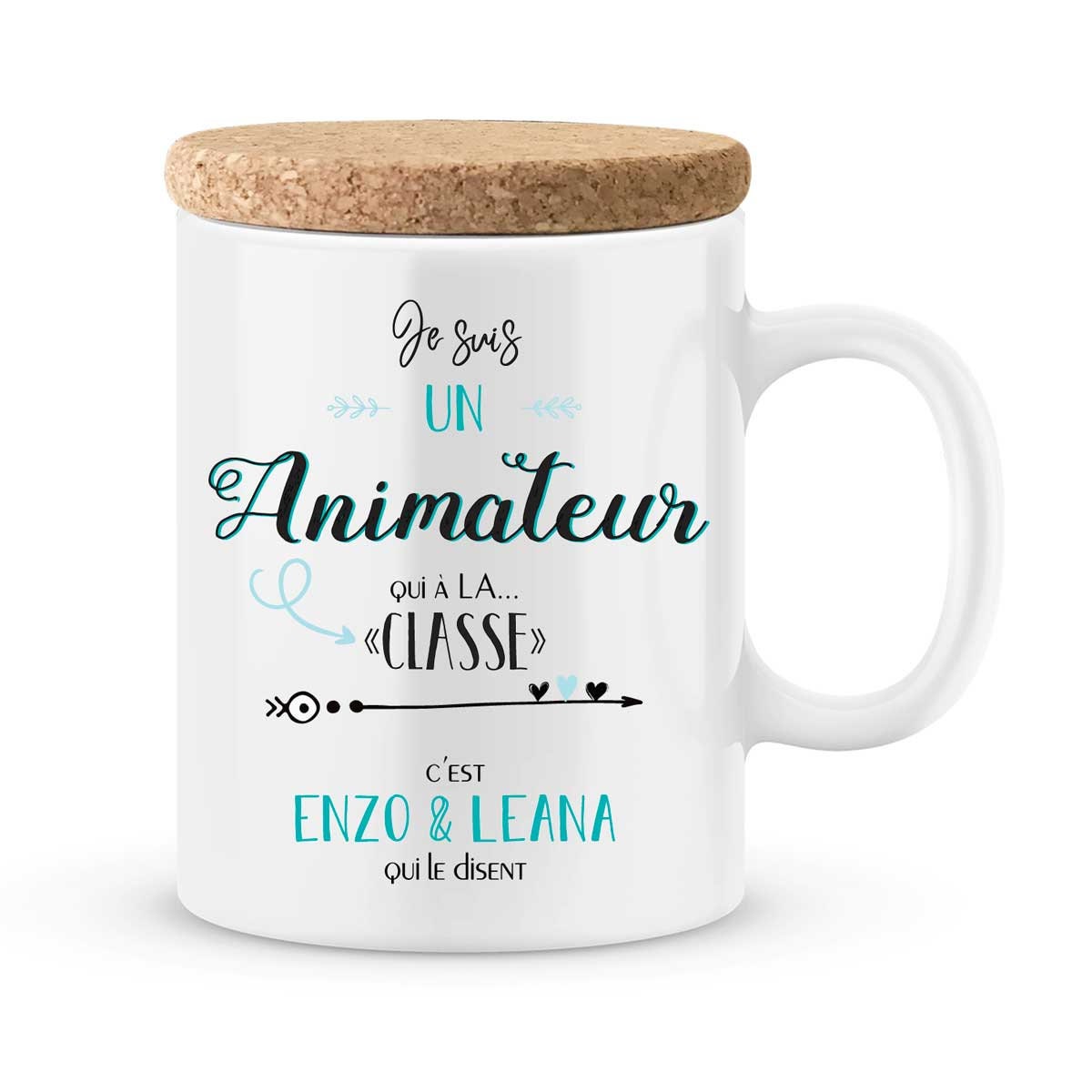 Mug Animateur à Personnaliser avec Le Prénom de Votre Enfant - Cadeau Pour Périscolaire