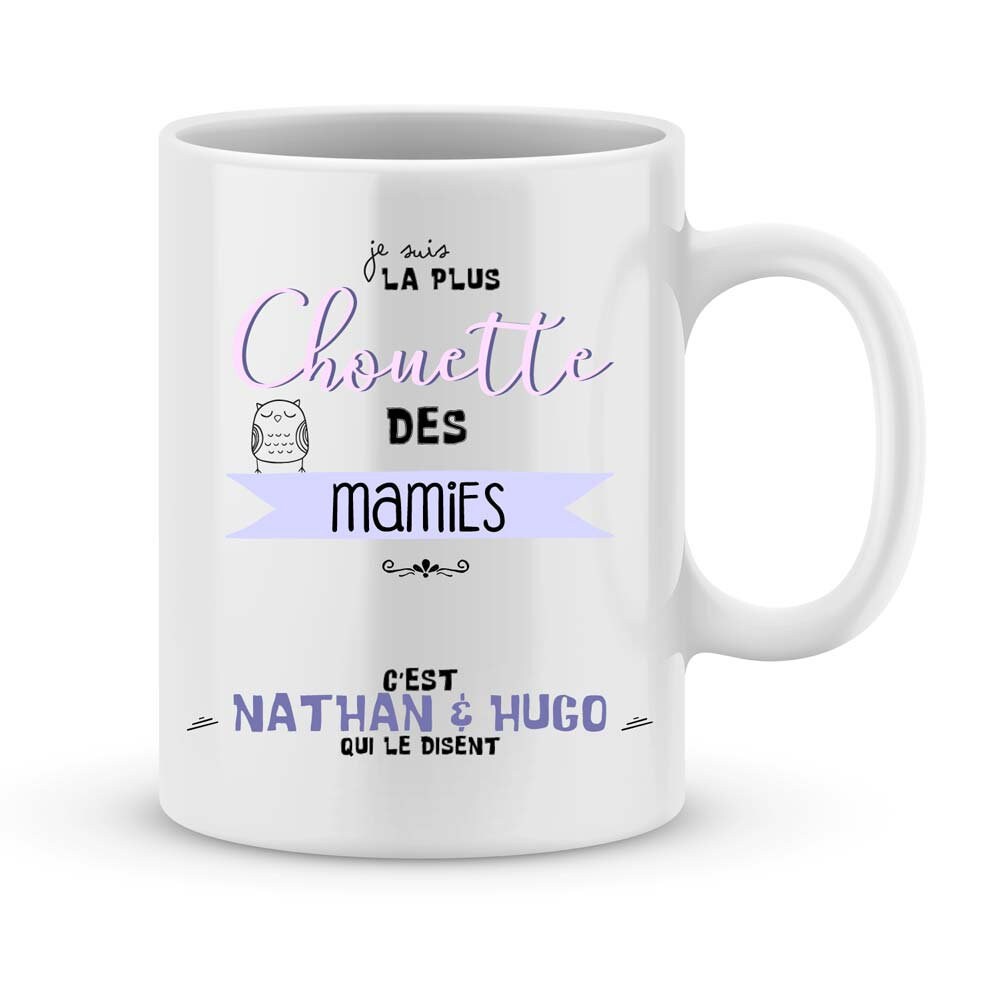 Mug La plus chouette Tata à personnaliser - Idée Cadeau Tata 