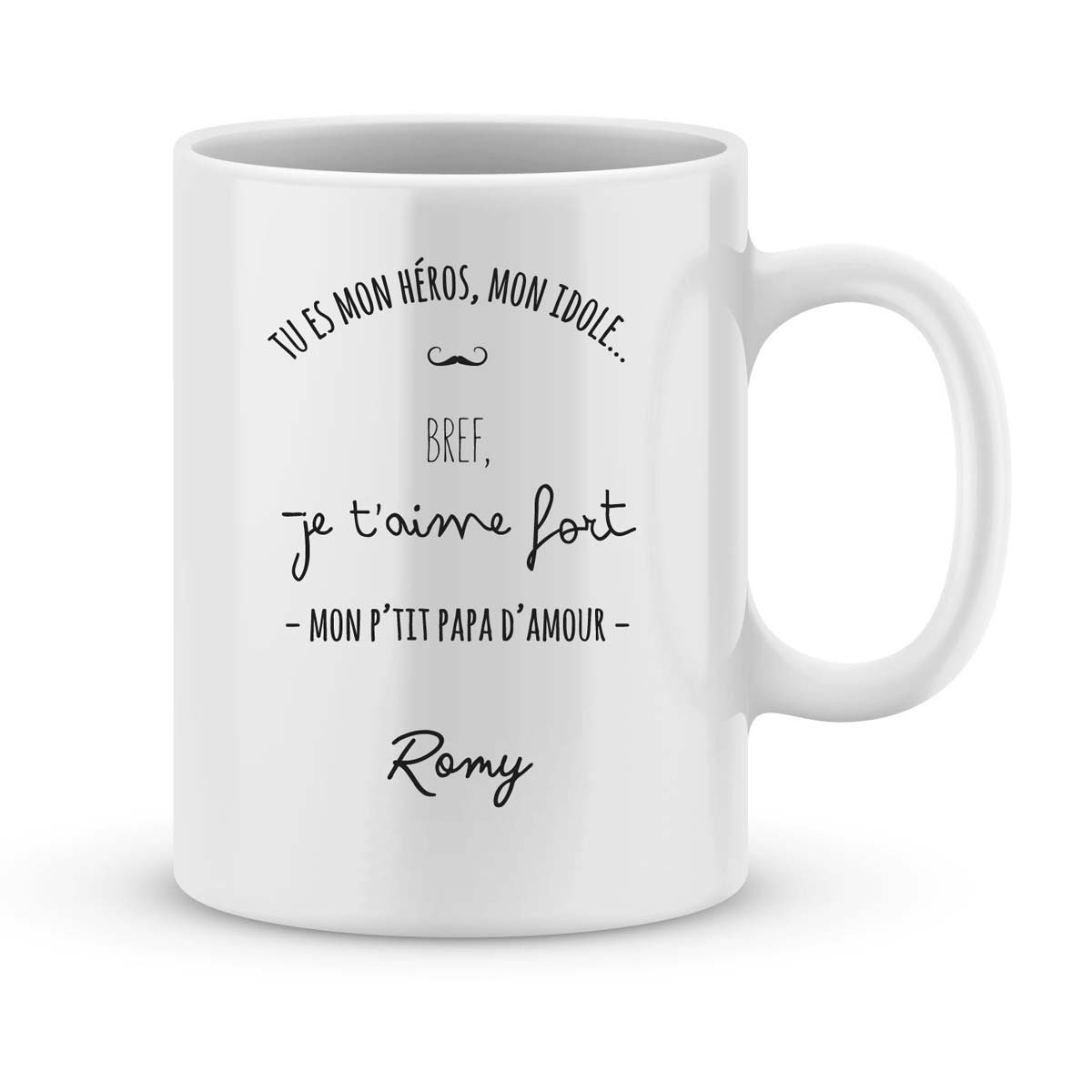 Cadeau Pour Votre Papa - Mug à Personnaliser avec Prénom Idée Cadeau Fête Des Pères