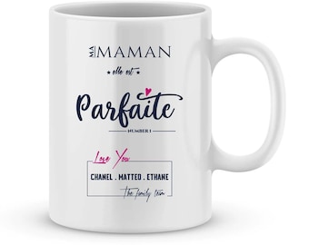 Cadeau fête des mères - Mug maman à personnaliser avec le prénom de votre enfant - idée cadeau fête des mères