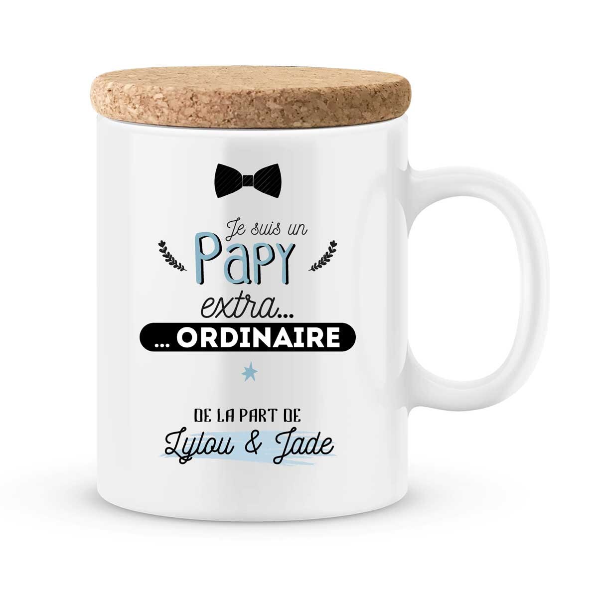 Cadeau Papy - Mug à Personnaliser avec Votre Prénom Cadeau Fête Des Grands-Pères Idée Cadeau Noël Pa