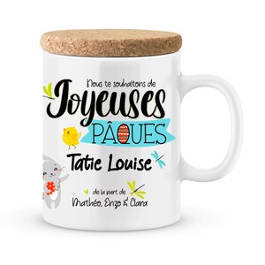 Cadeau pour Pâques - Mug à personnaliser avec prénom - cadeau pour fête de Pâques