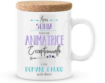 Mug facilitator to customize with your child's first name - Gift for extracurricular facilitator