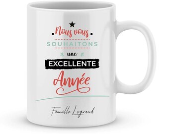 Cadeau Bonne année 2019 - Mug bonne année à personnaliser -  Cadeau original pour le nouvel an