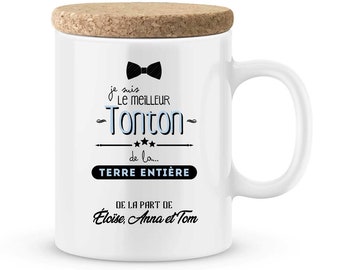 Cadeau tonton. Mug personnalisé tonton - cadeau anniversaire tonton