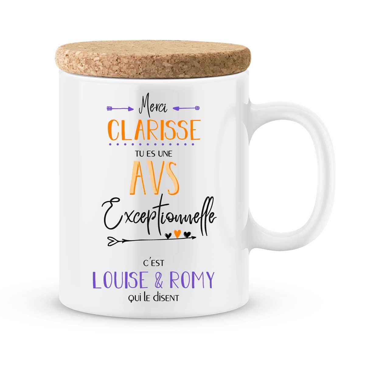 Mug Avs à Personnaliser avec Le Prénom de Votre Enfant - Cadeau Pour Auxilliaire Vie Scolaire