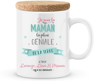 Cadeau fête des mères - Mug maman à personnaliser avec le prénom de votre enfant - idée cadeau fête des mères