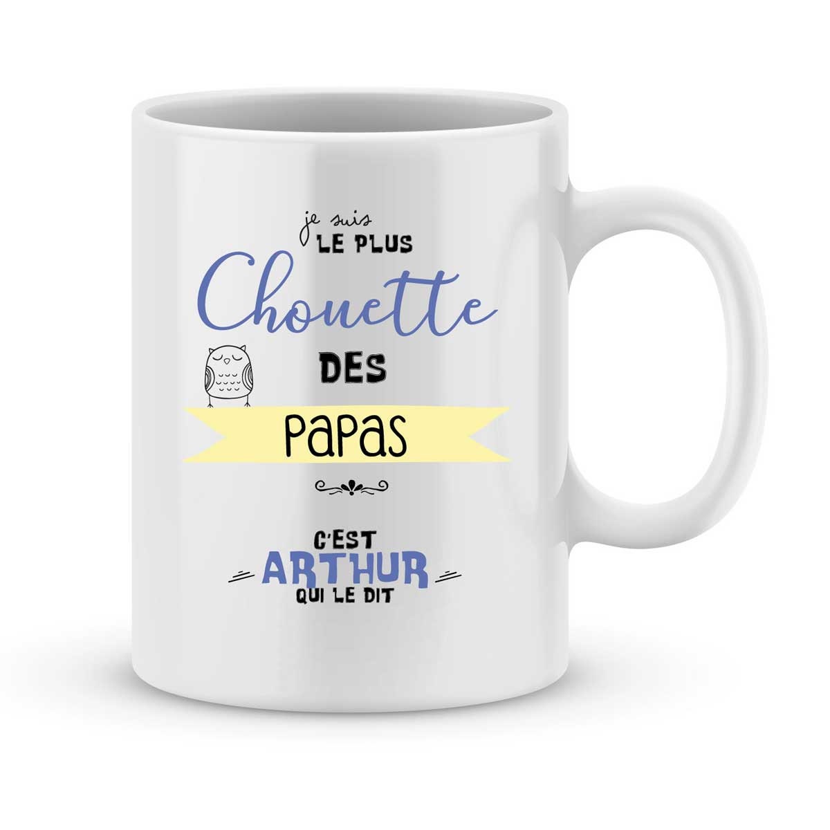 Mug Personnalisé avec Prénom Pour La Fête Des Pères - Idée Cadeau Pères