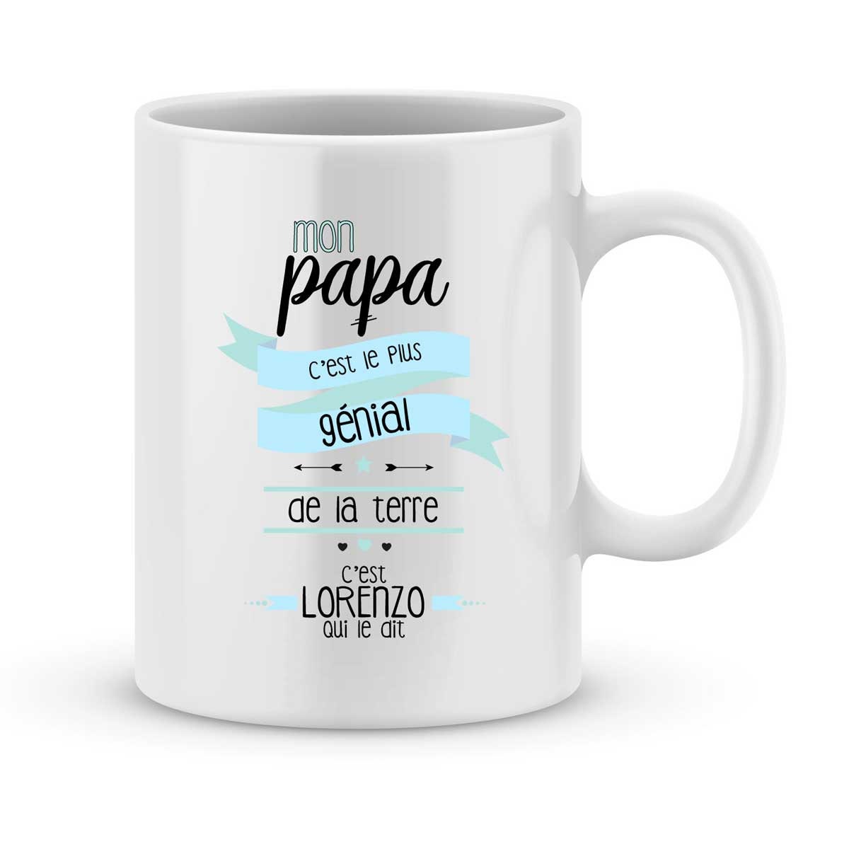 Cadeau Original Fête Des Pères - Mug à Personnalise avec Votre Prénom Cadeau Anniversaire