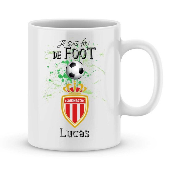 Mug Personnalise As Monaco Foot Ligue1 Avec Votre Prenom Etsy