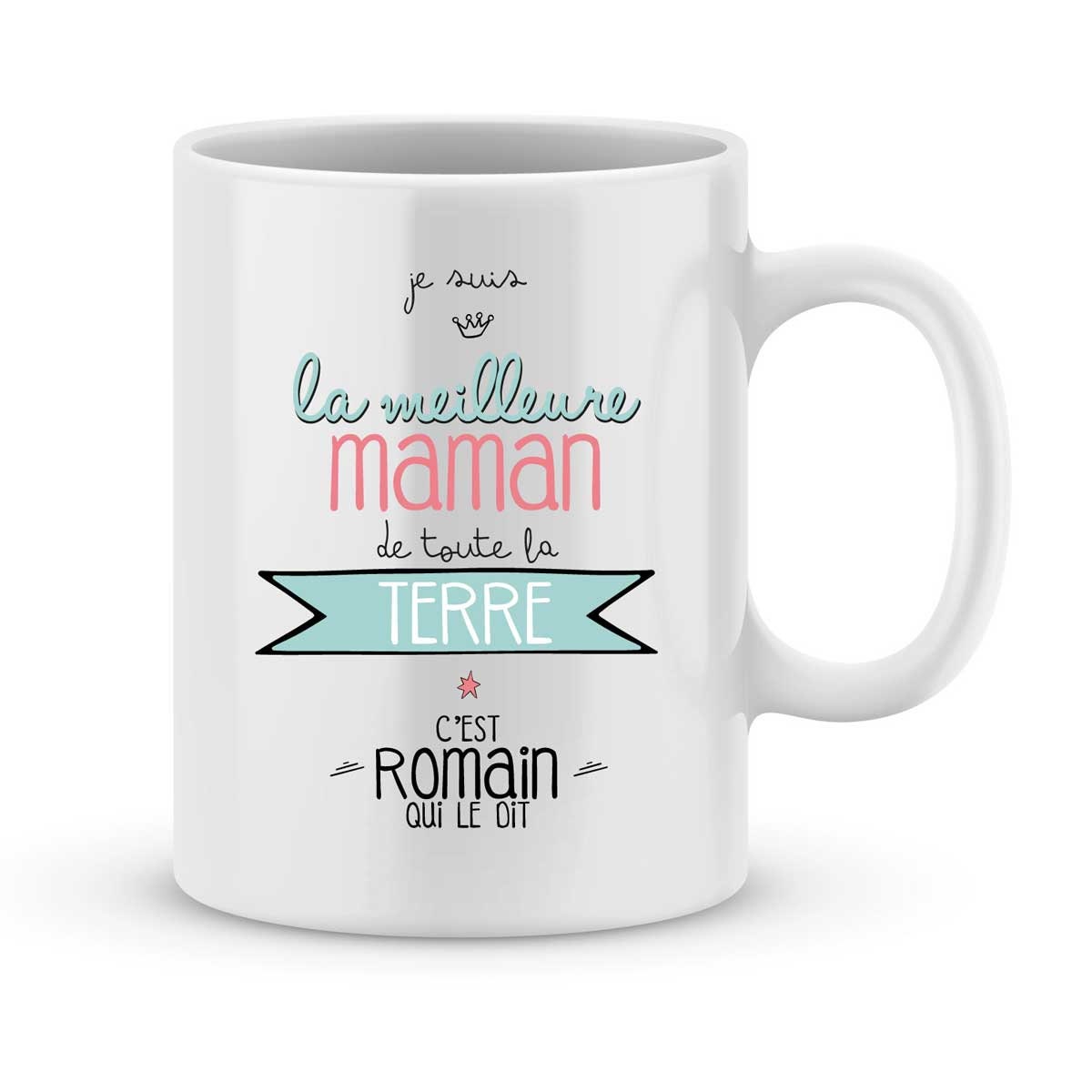 Cadeau Pour La Fête Des Mères - Mug Maman à Personnaliser avec Le Prénom de Votre Enfant Cadeau Mama