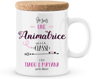 Mug facilitator to customize with your child's first name - Gift for extracurricular facilitator