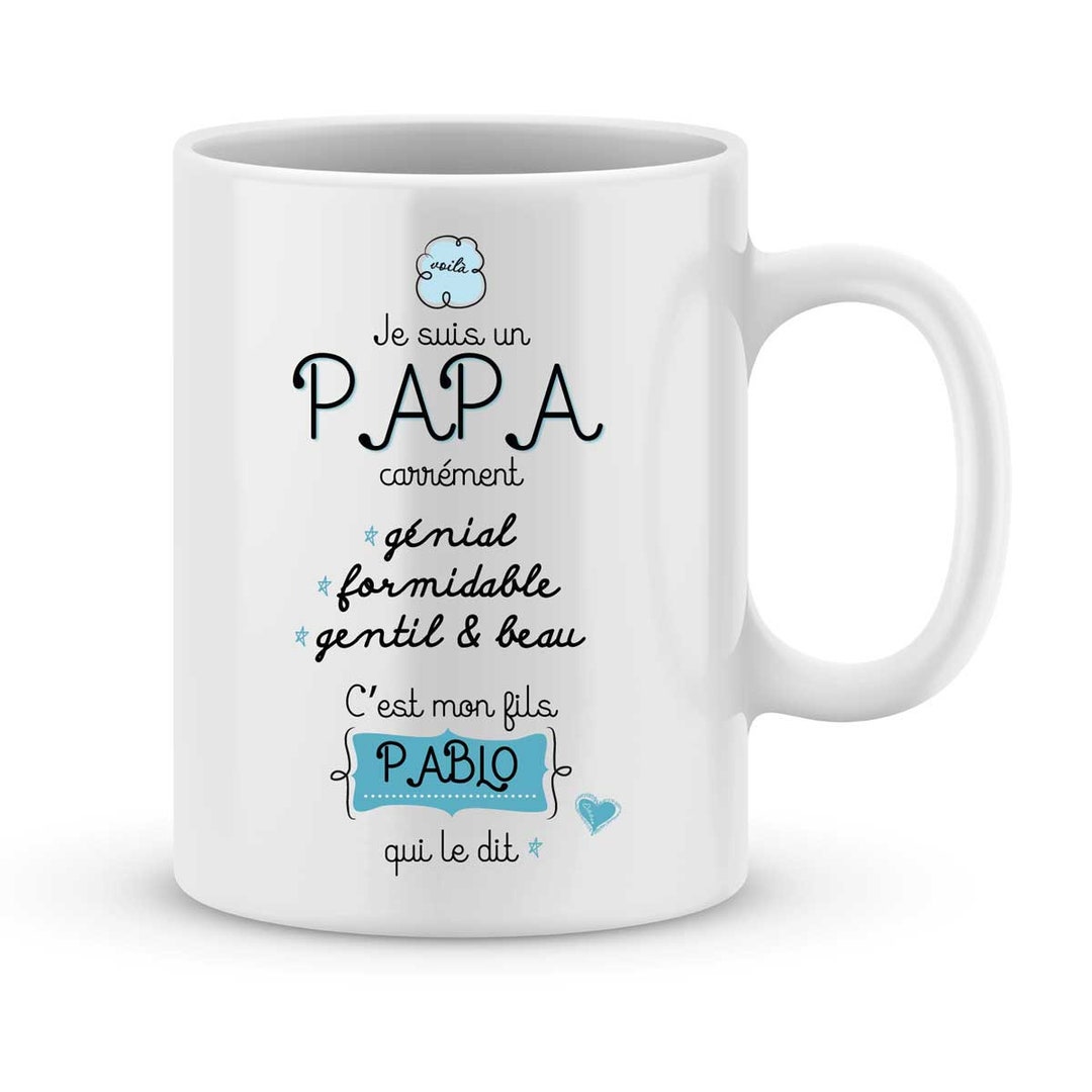 Mug personnalisé pour Papa, Cadeau personnalisé pour pÈRE