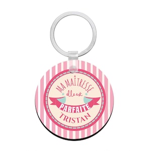 Cadeau maîtresse - Porte clés à personnaliser avec prénom MAÎTRESSE parfaite -  cadeau personnalisé pour maîtresse