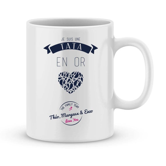 Mug Personnalisé Super Tata de - Cadeau personnalisé Tata