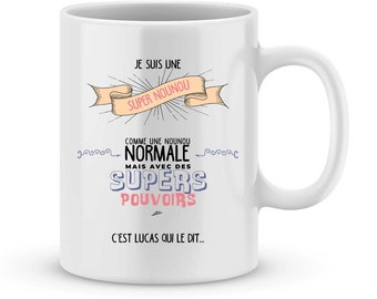 Cadeau nounou - Mug nounou à personnaliser avec le prénom de votre enfant - Cadeau nounou personnalisé