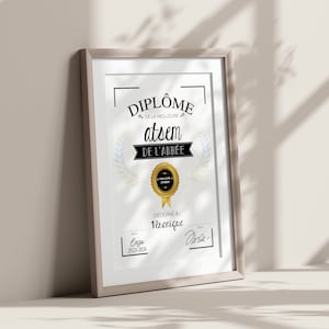 Décor mural pour maîtresse,maître,atsem,aesh,nounou, cadeau fin d'année scolaire,remerciements école, affiche prénom  (LIVRÉ SANS CADRE)