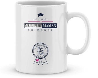 Cadeau pour la fête des mères - Mug MAMAN à personnaliser avec le prénom de votre enfant - Cadeau maman