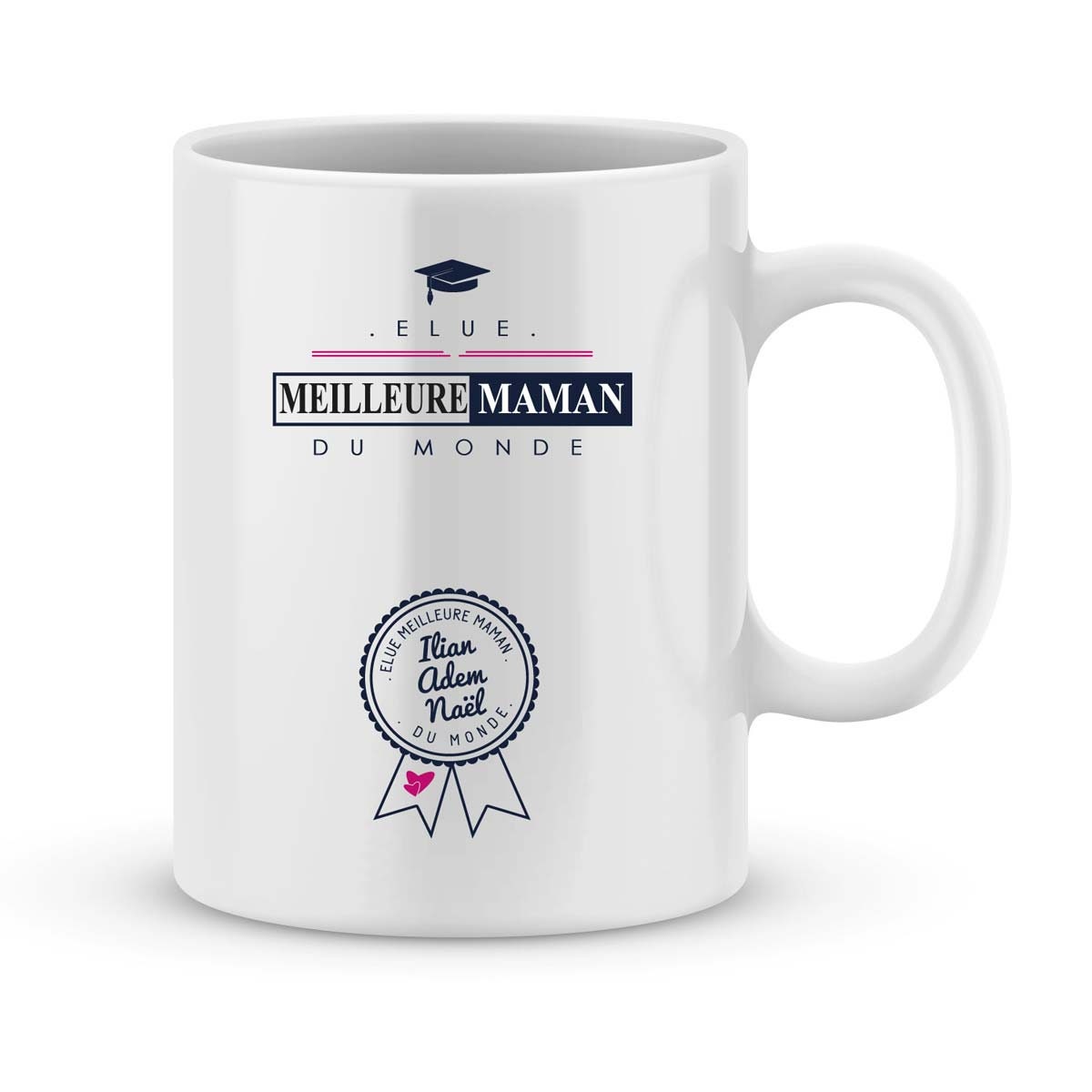 Cadeau Pour La Fête Des Mères - Mug Maman à Personnaliser avec Le Prénom de Votre Enfant Cadeau Mama