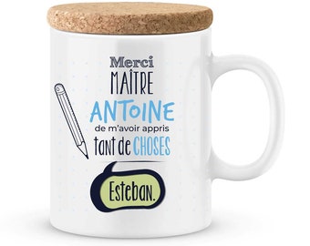 Master mug to personalize with your child's first name-personalized gift master gift master for the school year end