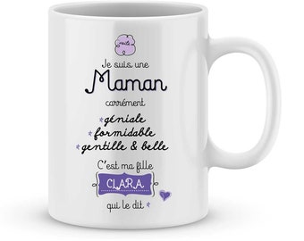 Cadeau fête des mères - Mug maman à personnaliser avec le prénom de votre enfant - idée cadeau fête des mères