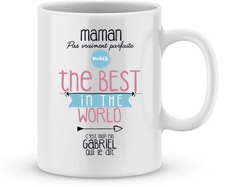 Cadeau fête des mères - Mug maman à personnaliser avec le prénom de votre enfant - idée cadeau fête des mères