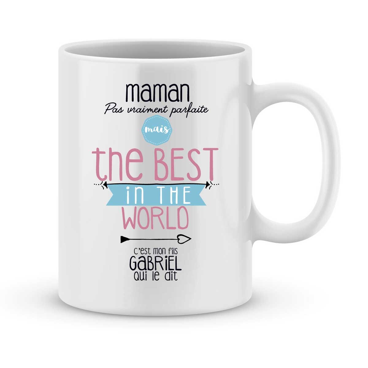 Cadeau Fête Des Mères - Mug Maman à Personnaliser avec Le Prénom de Votre Enfant Idée Cadeau Mères