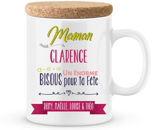 Cadeau fête des mères - Mug maman à personnaliser avec le prénom de votre enfant - idée cadeau fête des mères