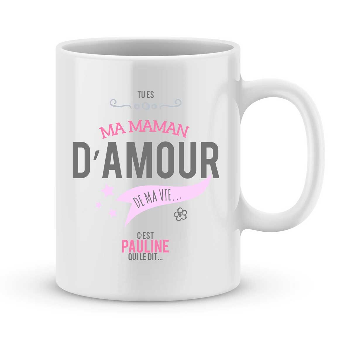 Cadeau Fête Des Mères - Mug Maman à Personnaliser avec Le Prénom de Votre Enfant Idée Cadeau Mères