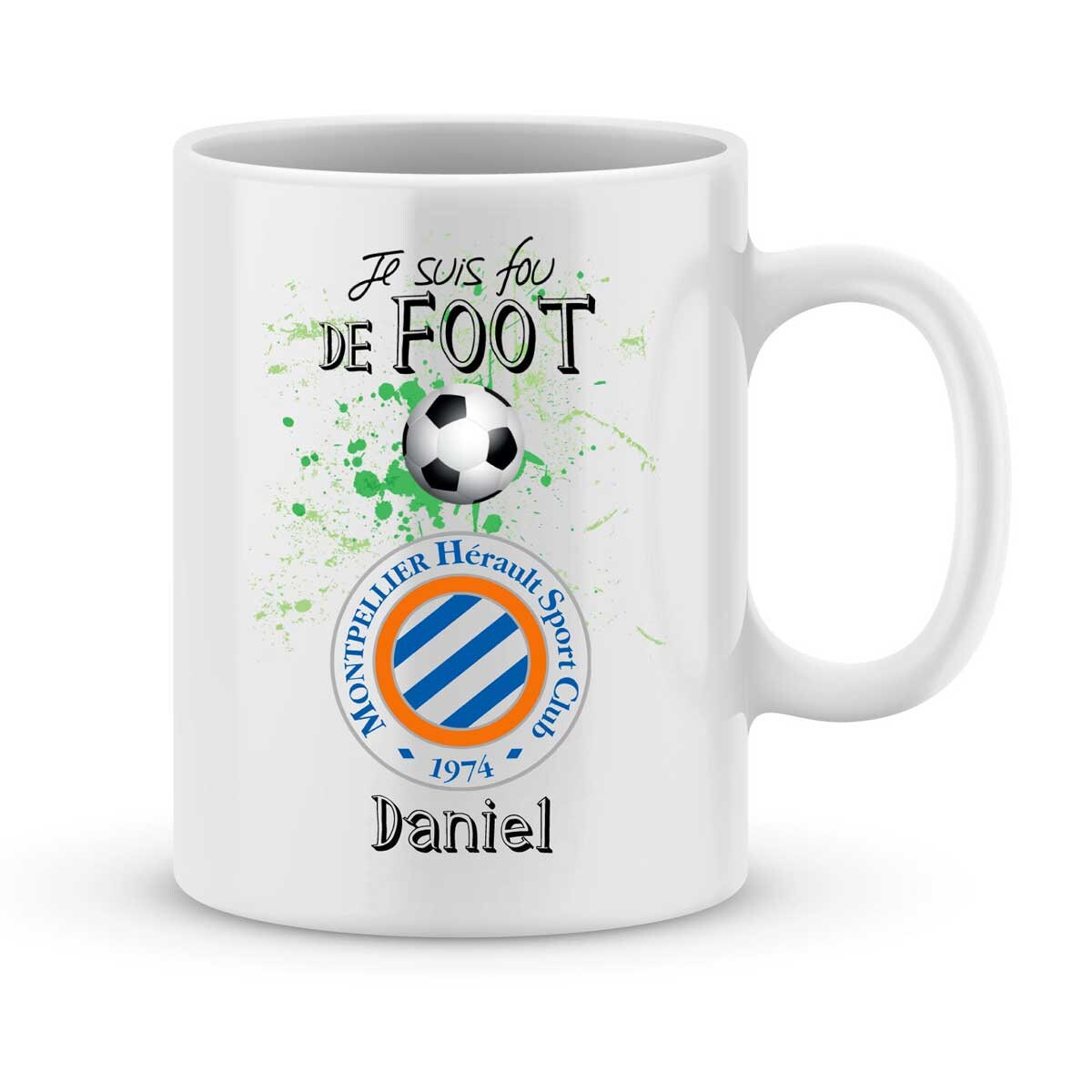 Mug Personnalisé Montpellier Foot Ligue1 avec Votre Prénom