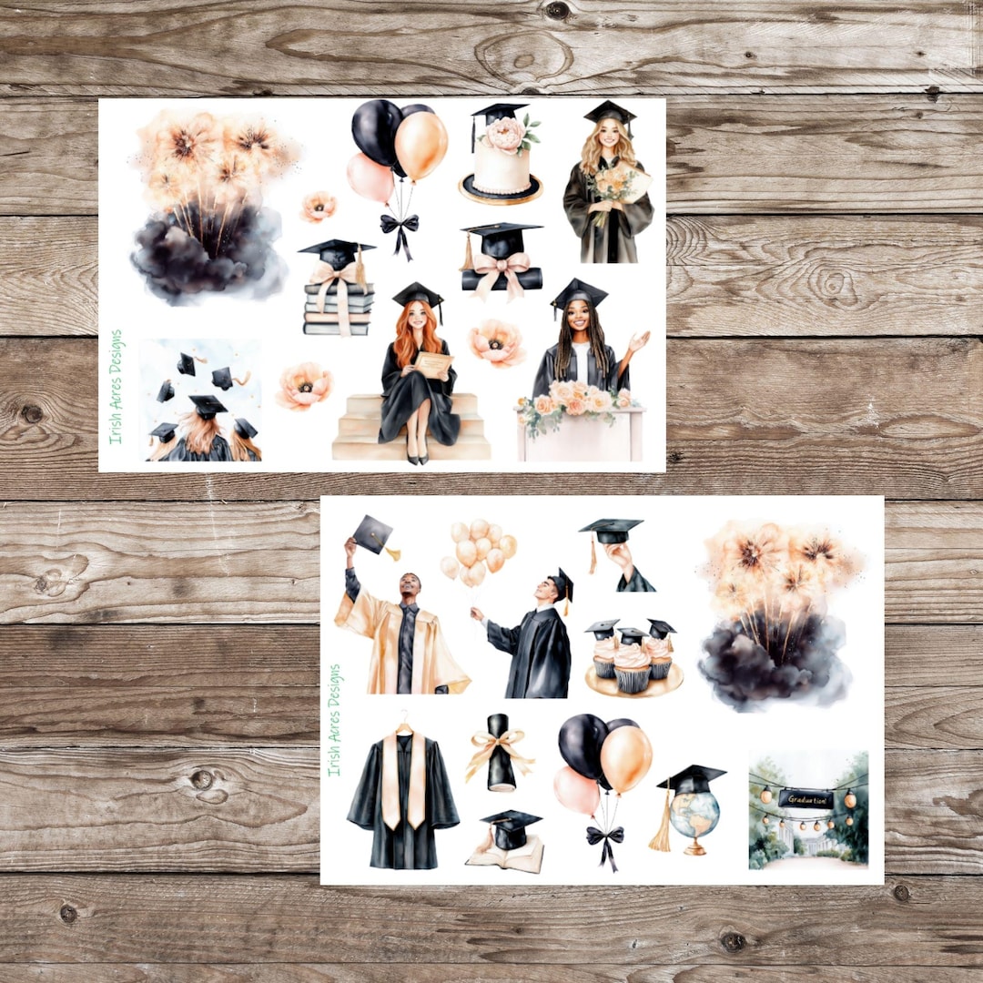 Graduation Deco Planner Stickers - Etsy