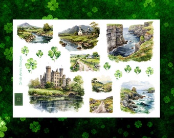 Scenes from Ireland Deco Planner Stickers