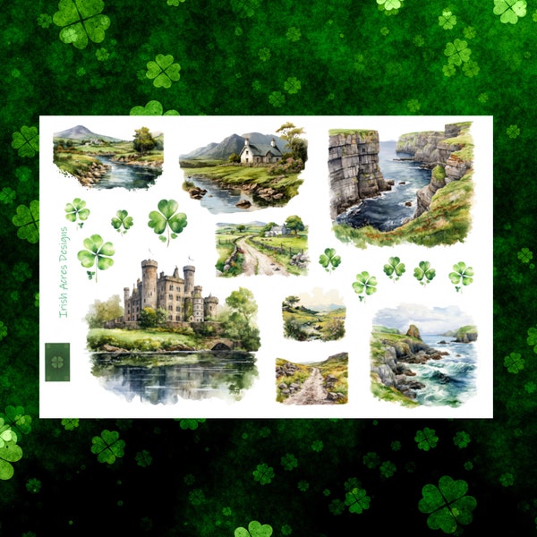 Scenes from Ireland Deco Planner Stickers