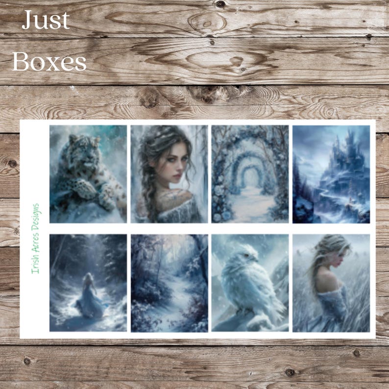 Frozen Land Standard Vertical 2 Page Planner Sticker Kit - Etsy