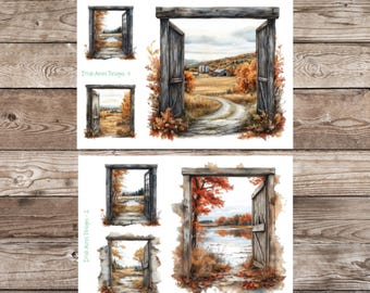 Autumn Doors Deco Planner Stickers