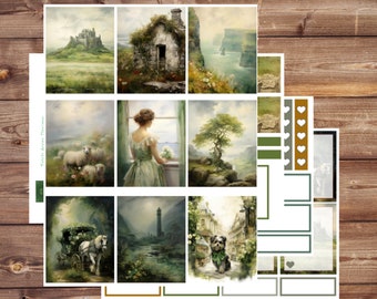 Traditional Ireland Planner Sticker Kit