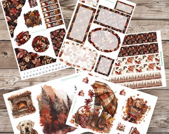 Autumn Dreams Journaling/Deco Planner Stickers