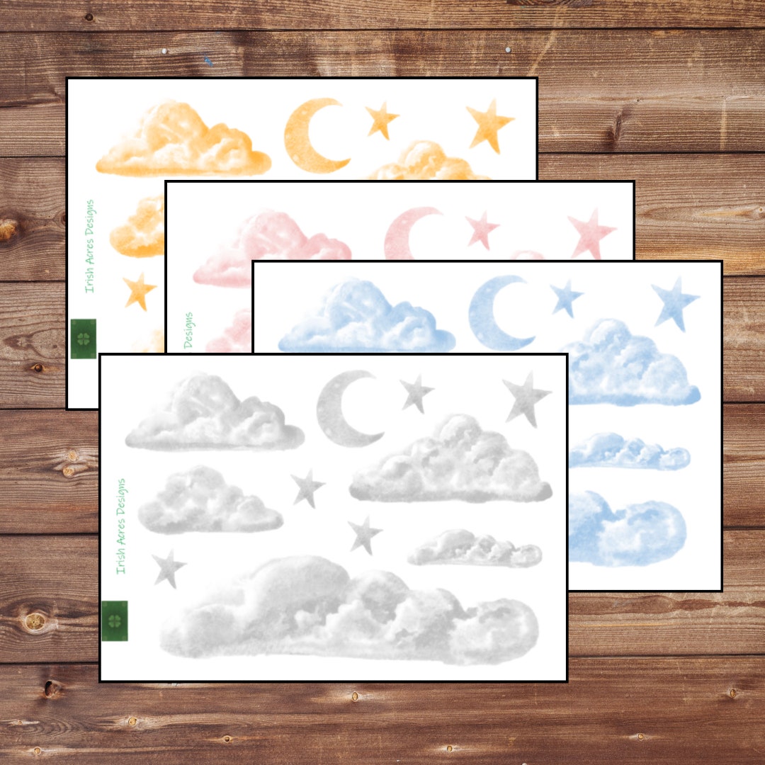 Clouds Deco Planner Stickers - Etsy