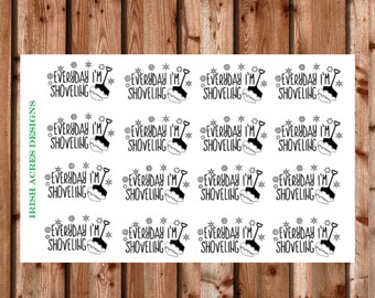 Shoveling Planner Stickers