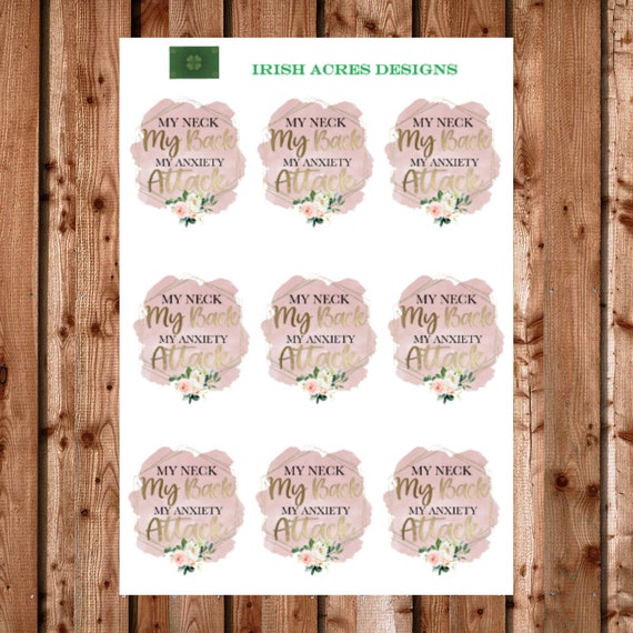 Mon Cou Mon Dos Crise Danxiete Citation Planner Stickers Etsy France
