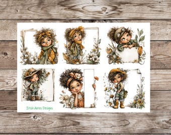 Girls With Notes Deco Planner Stickers