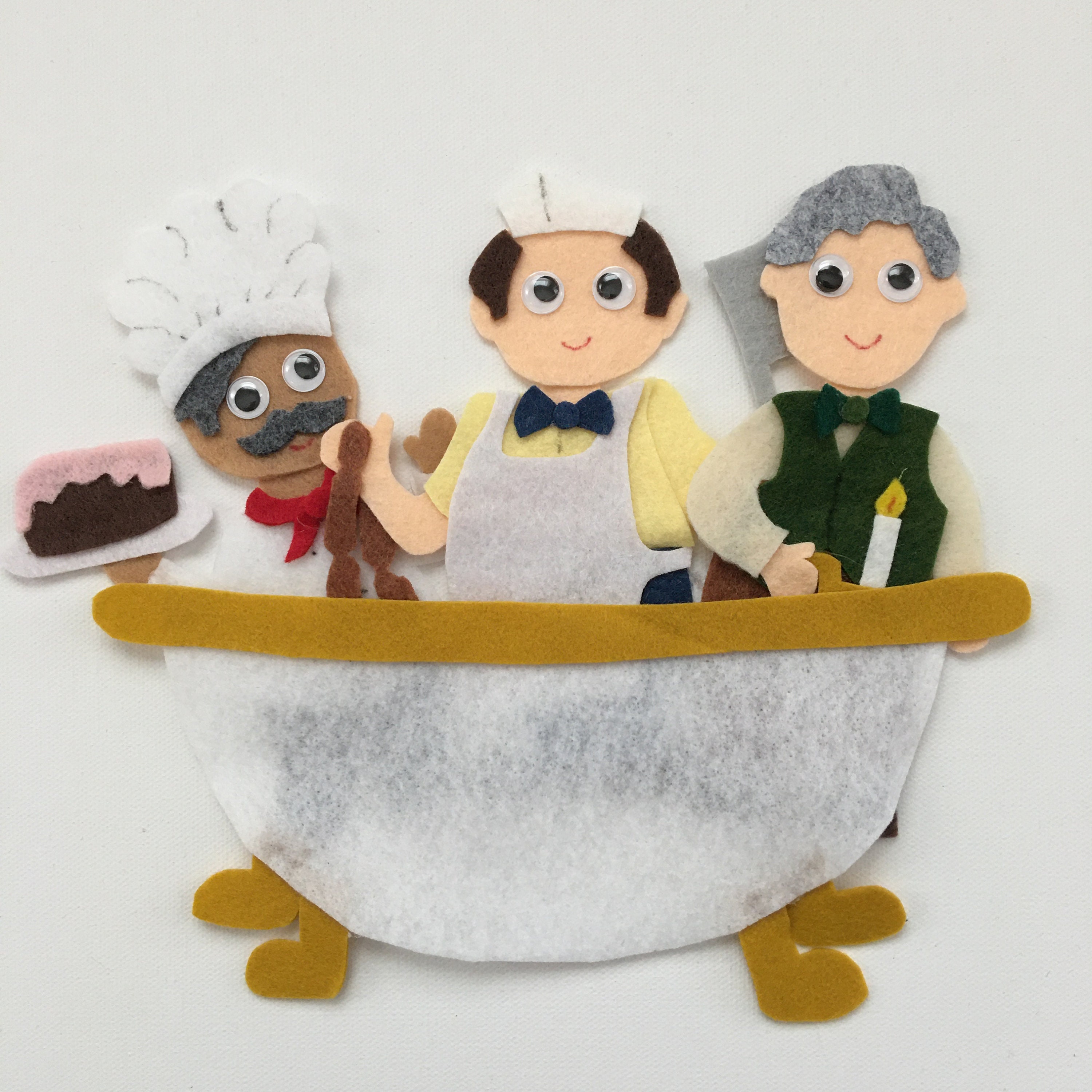 RubaDub Dub 3 Men in a Tub Felt Story Pattern PDF Etsy