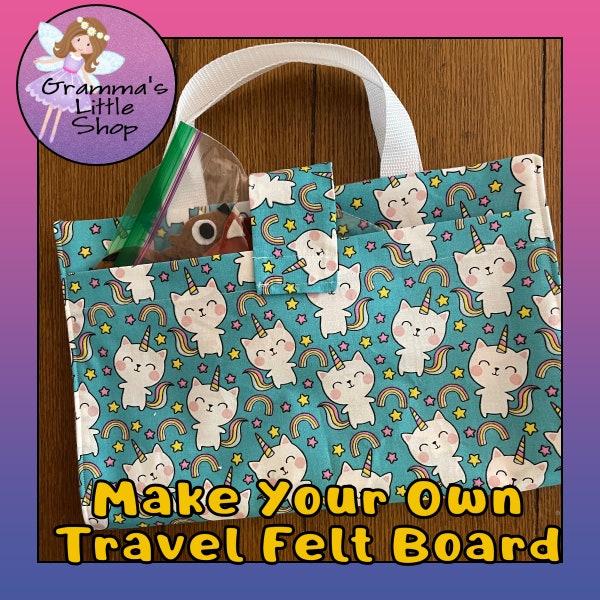 Travel Felt Board Pattern - Create a Portable Play Mat with Storage Pocket!