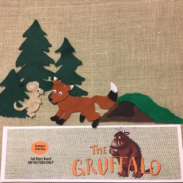 The Gruffalo Felt Board Story PDF PATTERN ONLY Instant Etsy Canada
