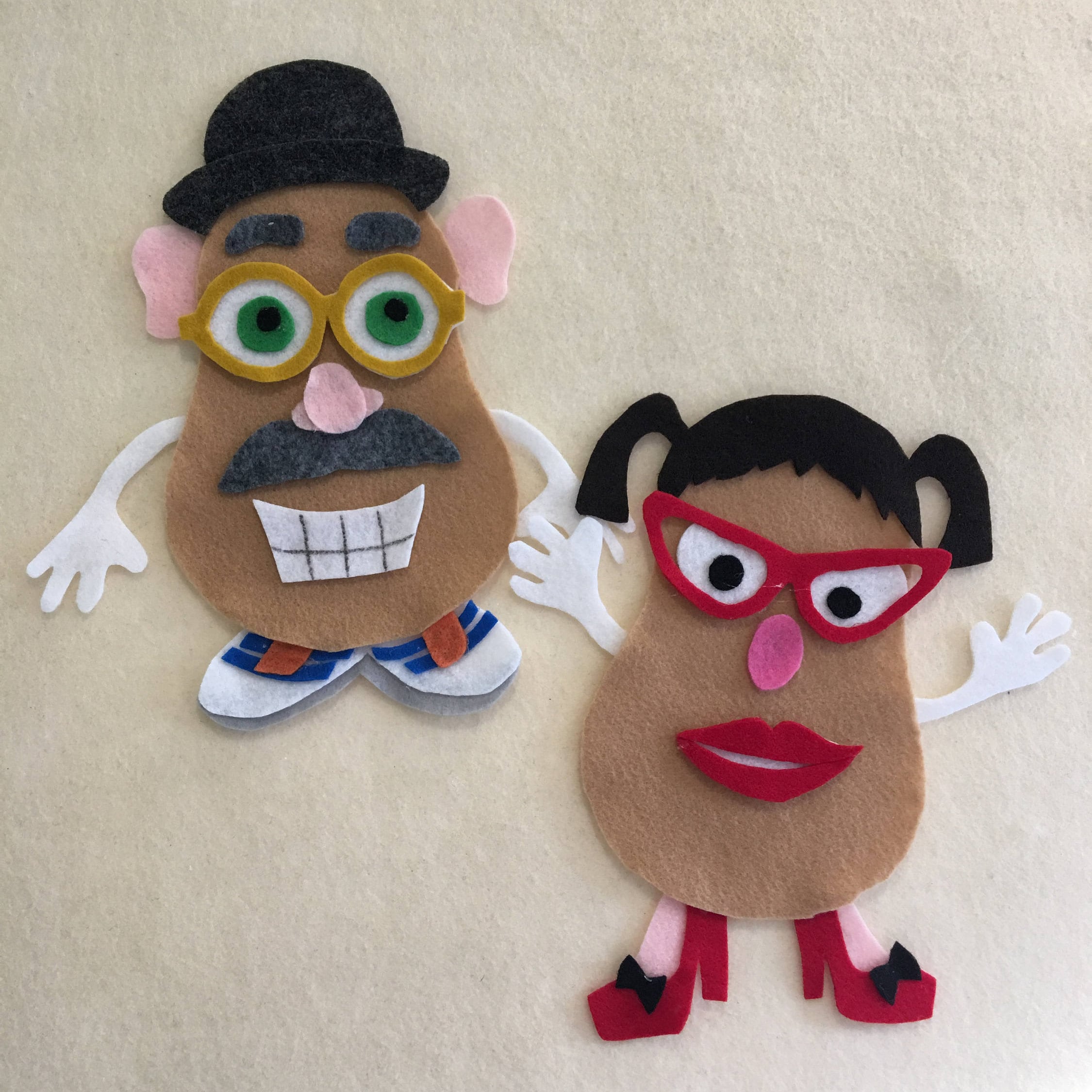 Mr & Mrs Potato Head Felt Board Pattern for the Classic Game - Etsy Israel