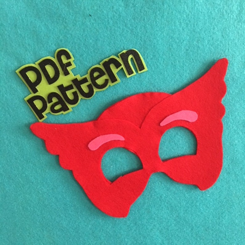 PJ Masks Felt Mask Patterns for Cat Boy Owlette Gekko Etsy