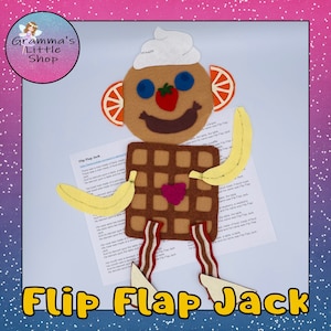 Flip Flap Jack Felt Story Pattern Includes Printable Story - DIY PATTERN