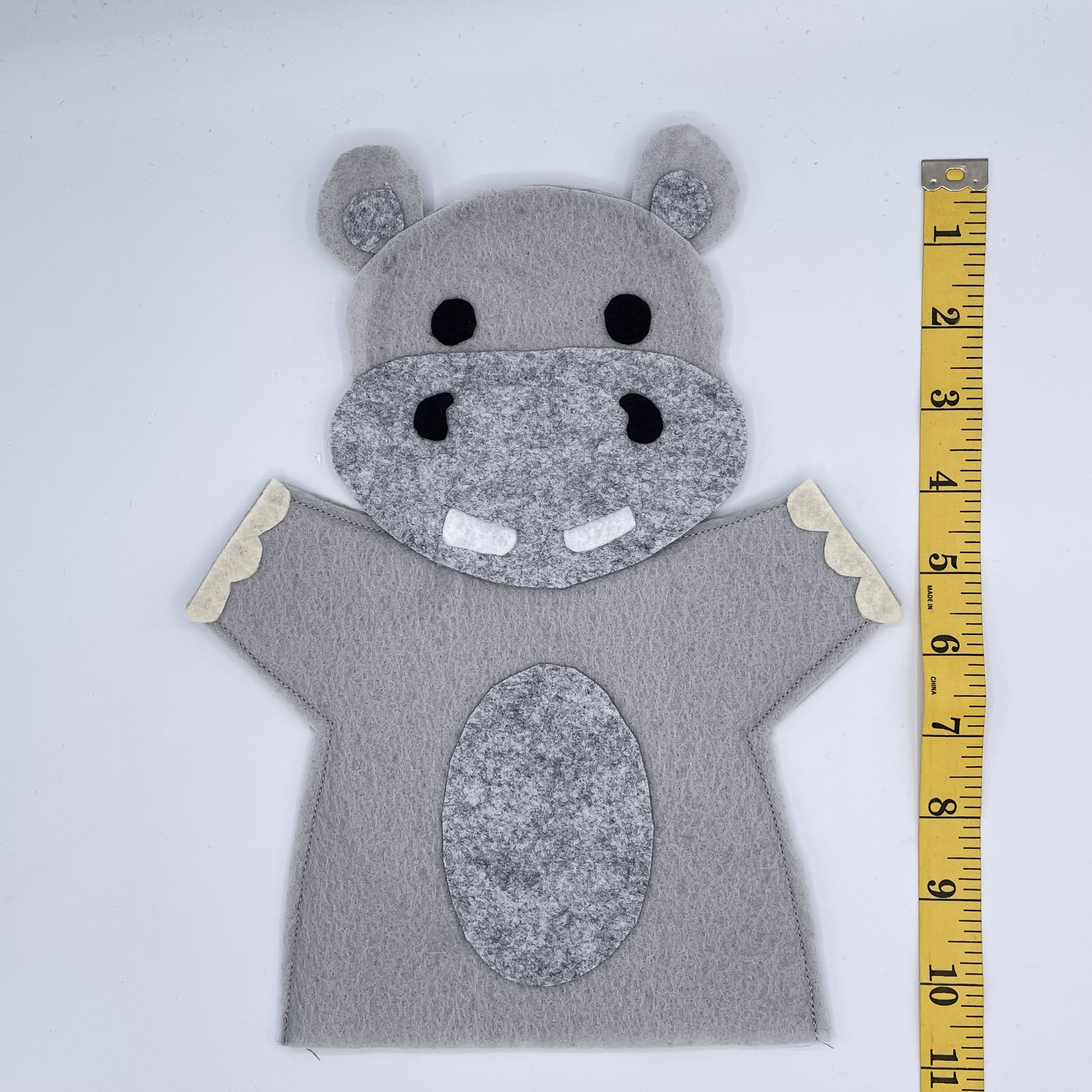 Hippo Hand Puppet Sewing Pattern, Easy Felt DIY (PDF Pattern) - Etsy