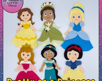 Pretty as a Princess DIY Felt Board Pattern -  PDF Pattern Only